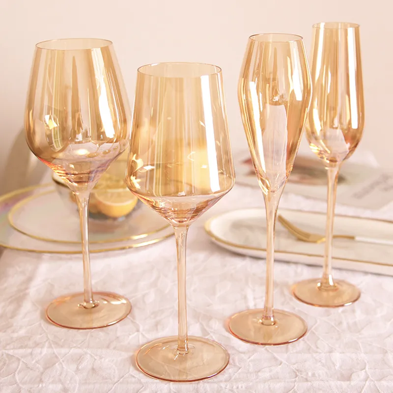 wine glass with rhinestones Colorful Glam Crystal Rhinestone Stem Wine Glasses – CostaKini main image 0