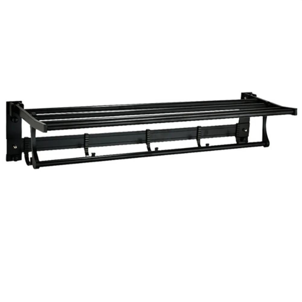 Space Saver Space Aluminum Towel Rack 40-60cm, Movable Hook Wall Mount ...