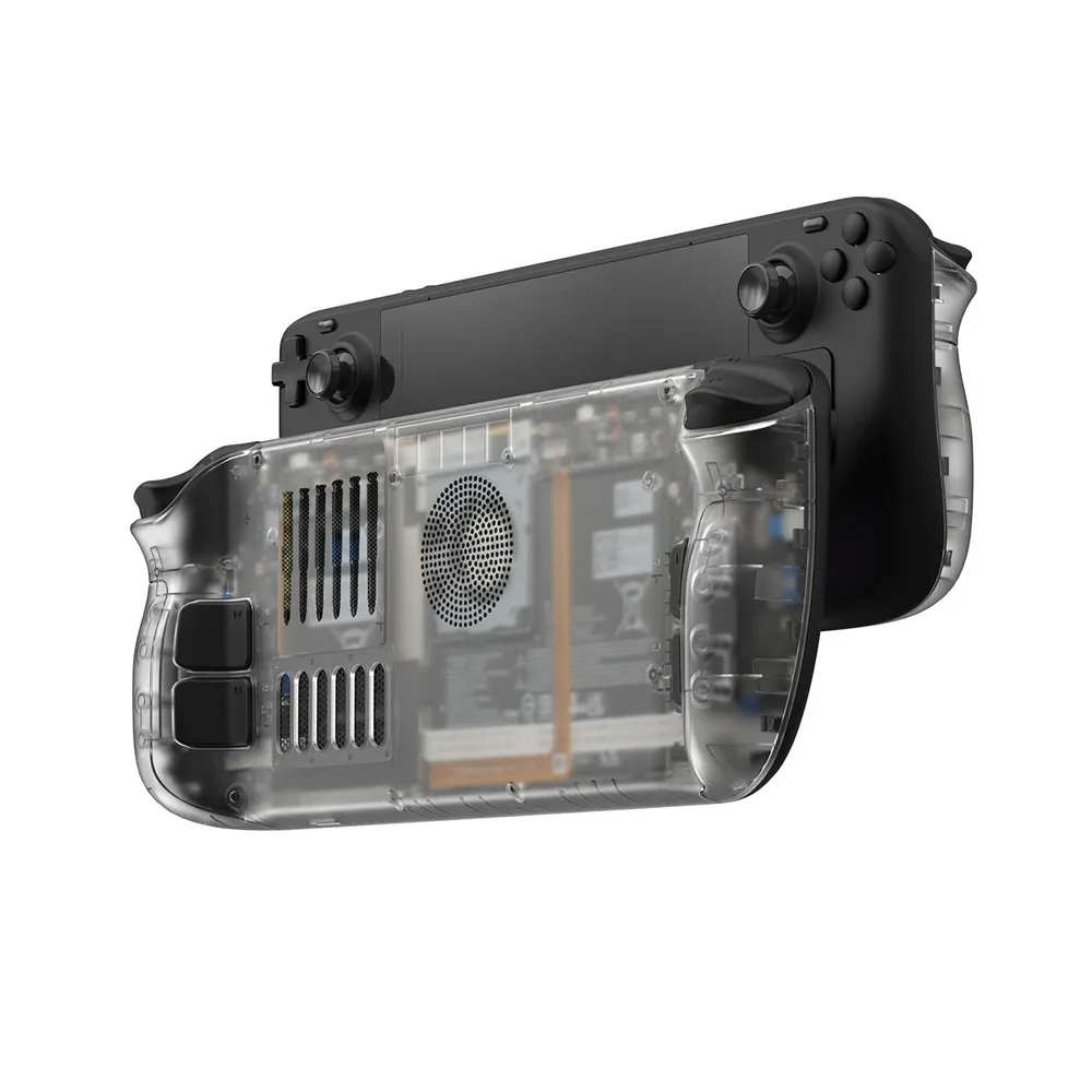 Replacement Back Shell Protective Case for Steam Deck Transparent Black ...