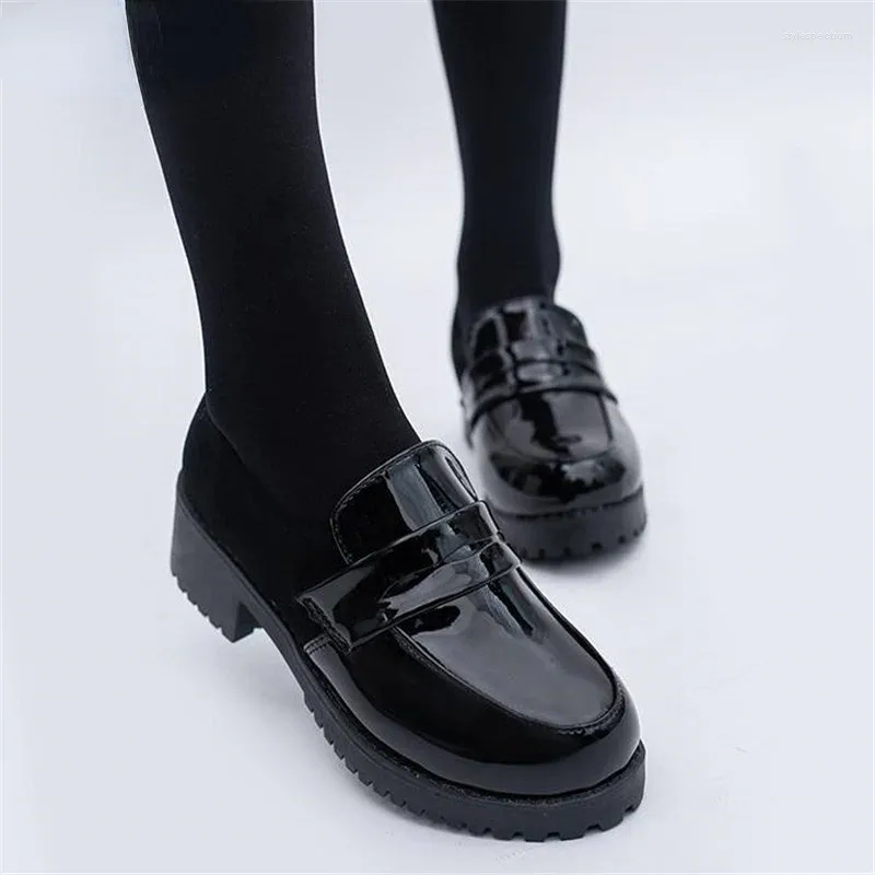 Save Big on Bulk Japanese Schoolgirl Shoes Anime Shoes Ladies Round Toe  Shoes: Classic Uniform Shoes With Round Toe, Black Brown Rubber Sole,