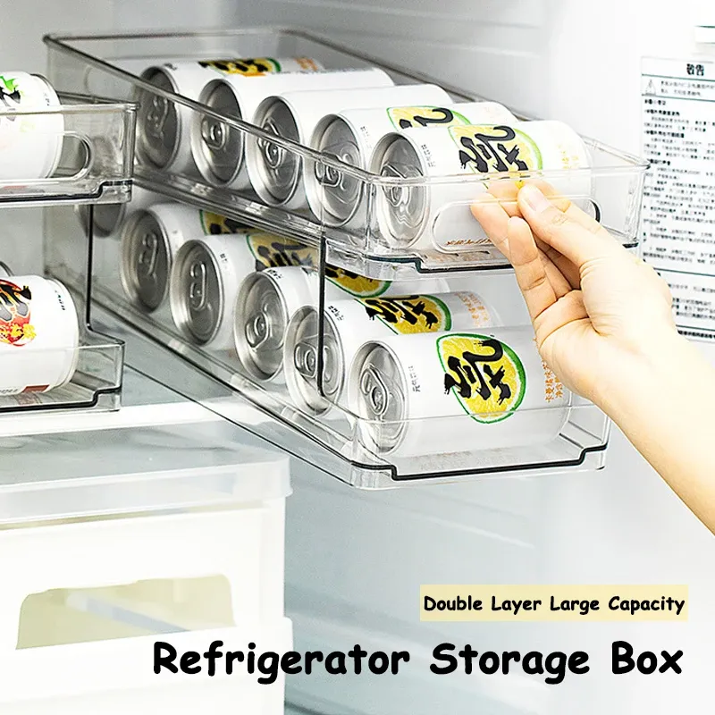 Automatic Rolling Beverage Soda Can Storage Organizer,Storage Shelves - View #10