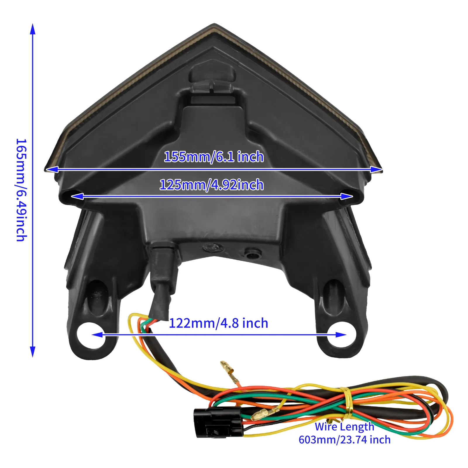 トワイライト　サイン Motorcycle LED Tail Light, Amber Turn Signal Running Lamp