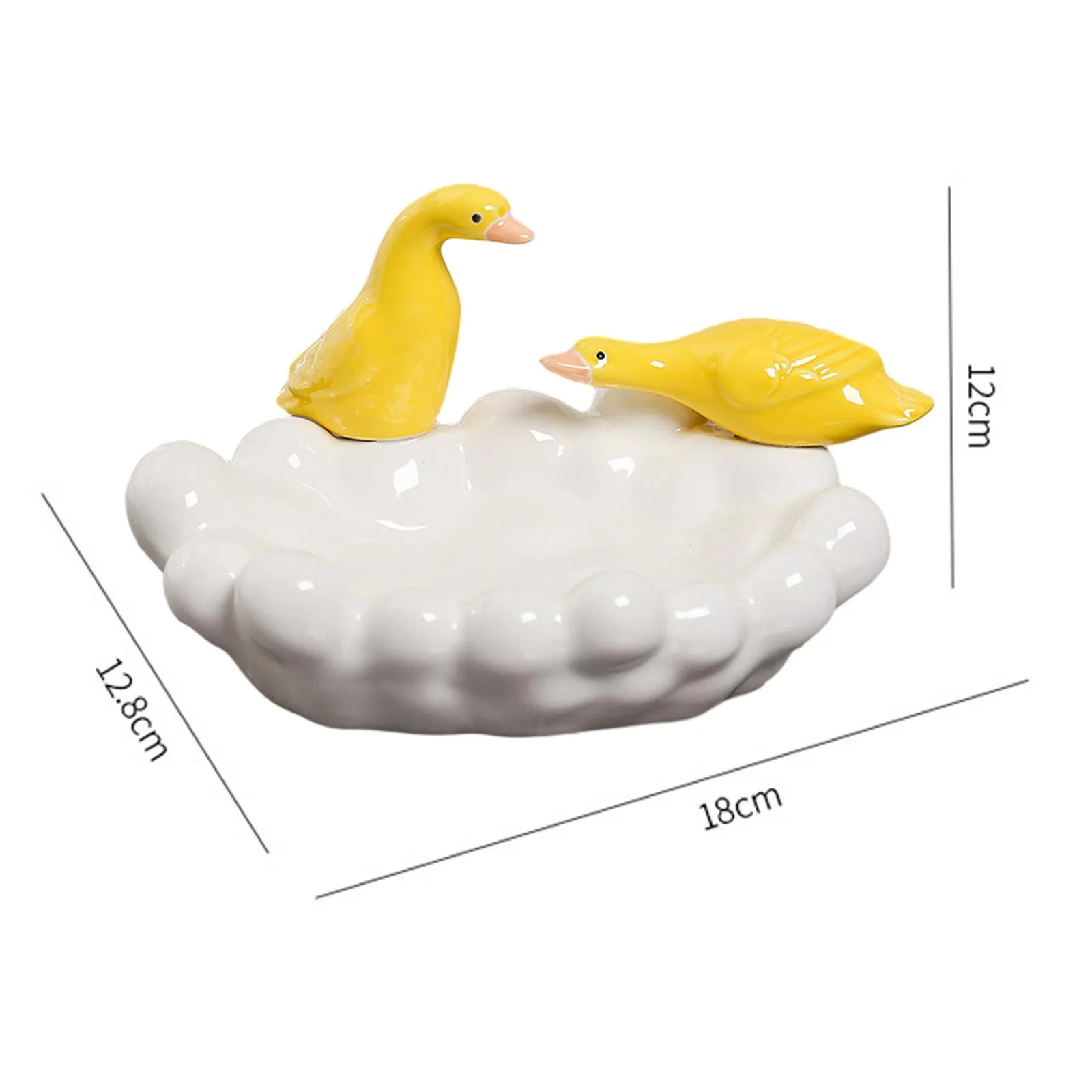 DHgate.com:2024Ceramic Duck Trinket Dish, Cute Jewelry Tray