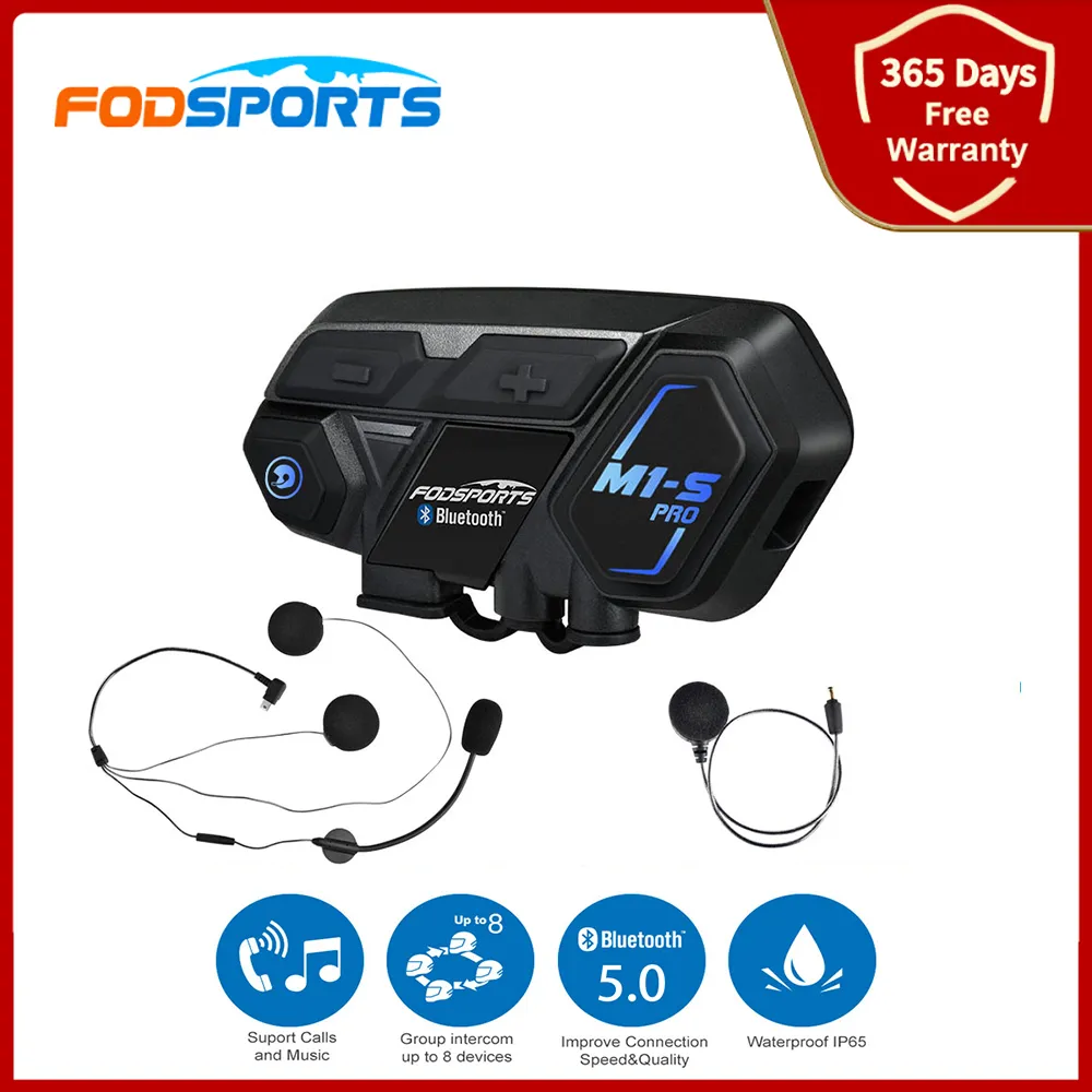 Fodsports M1-s Pro Bluetooth moto helmets Intercom Headset
