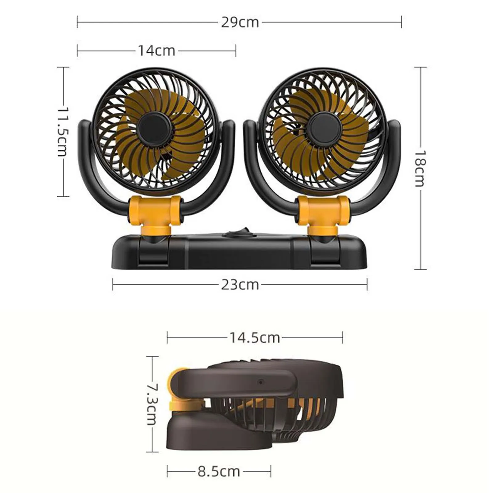 Portable Car Cooling Fans 360° Rotate Double Head... From Ddmymay, $42. ...