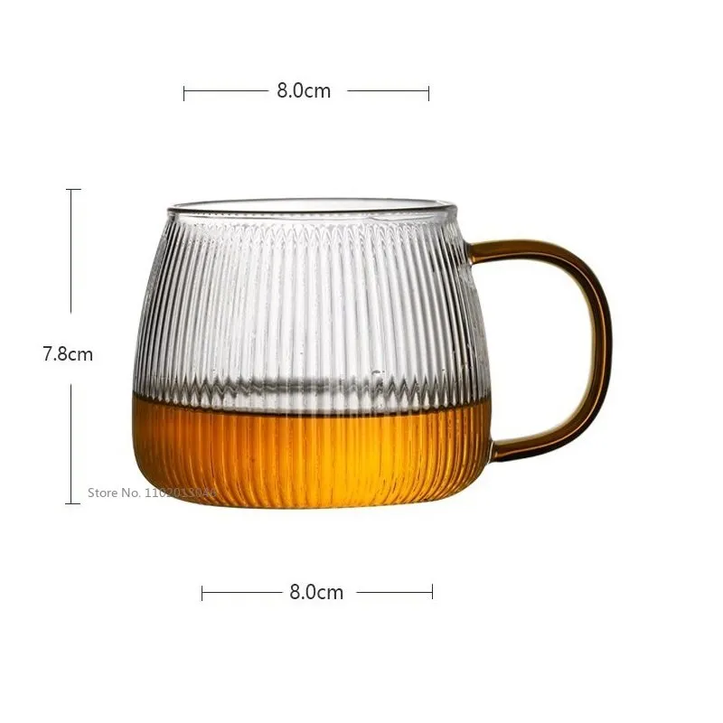 DHgate.com:2-Pack 400ml Striped Glass Water Cup | Japanese Glassware ...