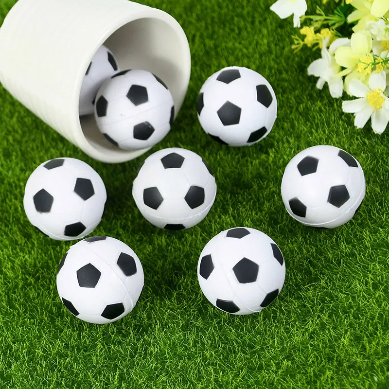 Tischfußball-Kugeln – 32 Mm Mini-Fußbälle Aus Kunststoff, Schwarz-weiß, 10 Stück, Ersatzbälle Für Tischkicker, Partygeschenke & Bastelprojekte