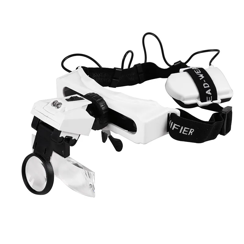 LED Headband Magnifying Glass – 10x 15x 20x 25x Magnification With Light, Jeweler Loupe - View #6