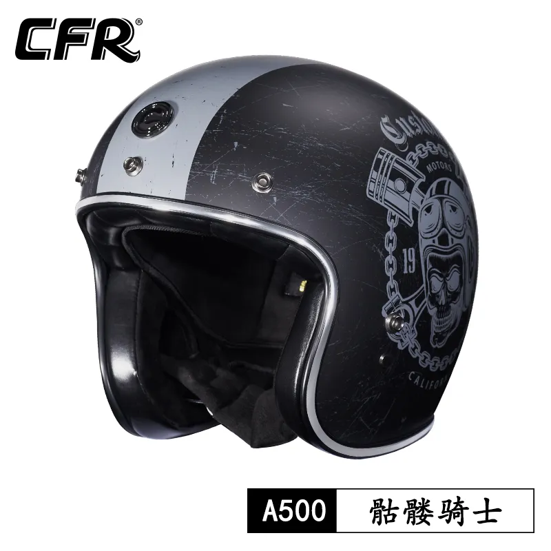 CFR Open-Face Motorcycle Helmet Lightweight Fiberglass Shell for  Motorbike Riders, DOT Certified, Japanese Style, Color