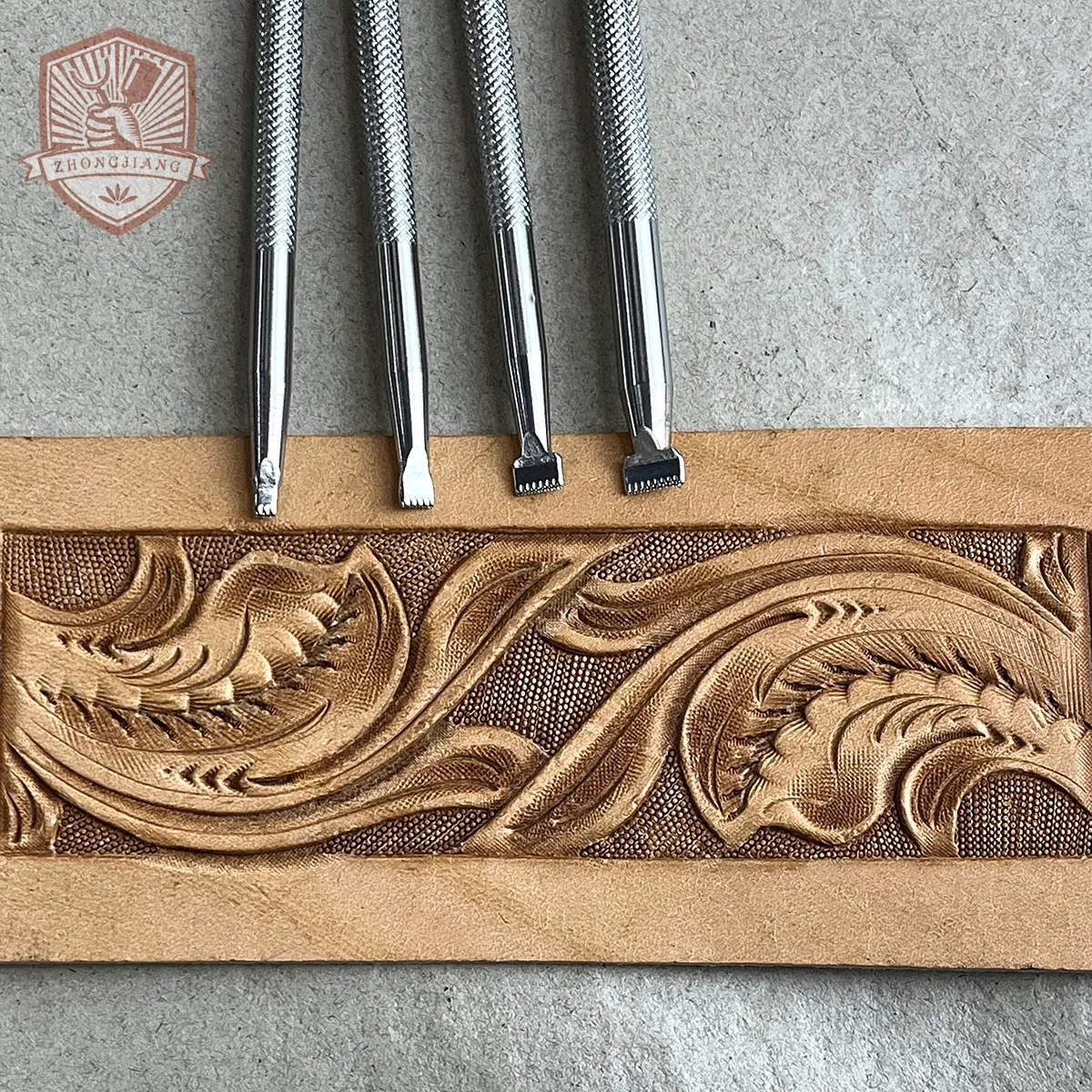 Stainless Steel Leather leather stamping with Row of Dots Stainless Steel Leather leather stamping with Row of Dots