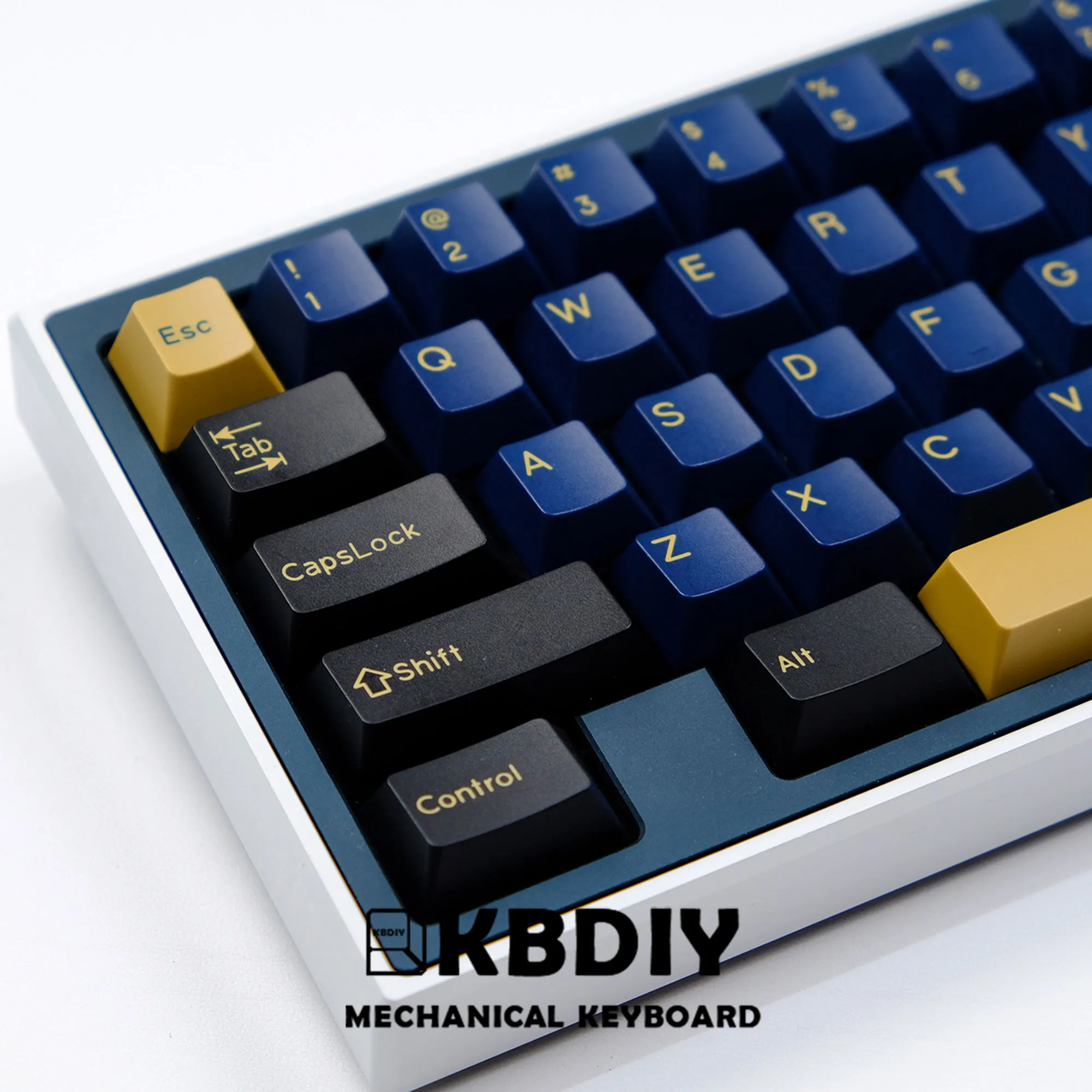 KBDiy 177-Key GMK Blue Samurai pbt keycaps for