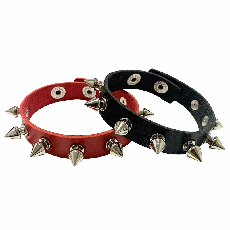 DHgate.com:Gothic Punk Leather Spike Bracelet: Adjustable DHgate.com:Gothic Punk Leather Spike Bracelet: Adjustable