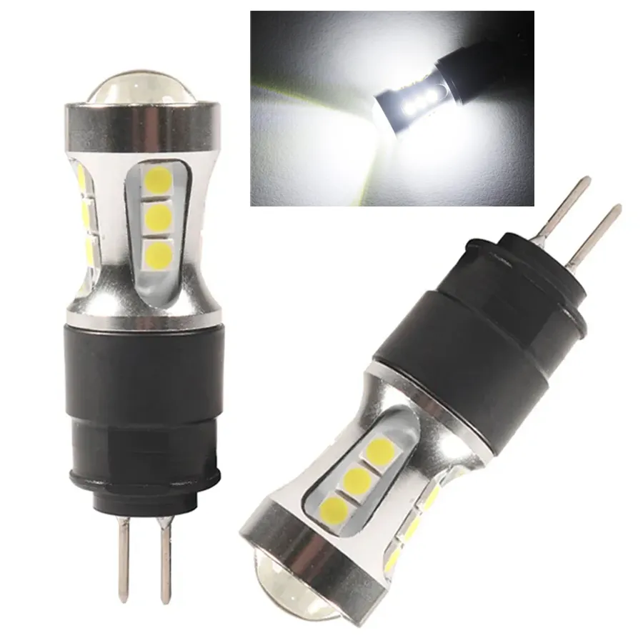 Ruiandsion 2x HP24W Bulbs Canbus No Error Daytime Running Lights For Citroen C5 Peugeot 5008