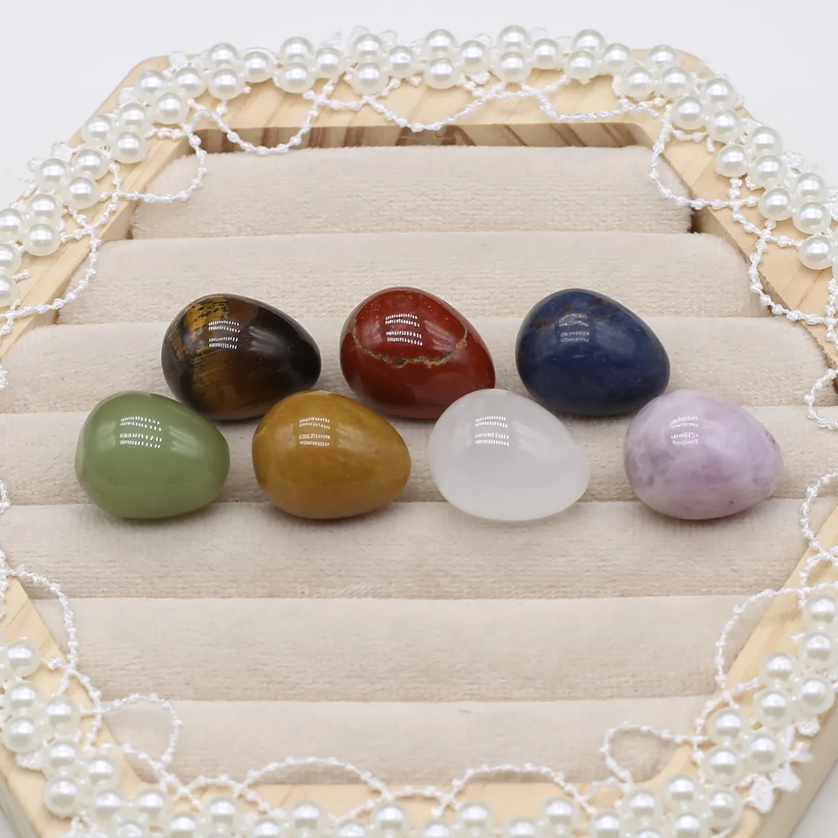 7 Chakra Smooth Palm Pocket Stone Set, 7 Chakra Polished Smooth Stones, Worry Stone 7 CHAKRA KIT, Beginner Crystals