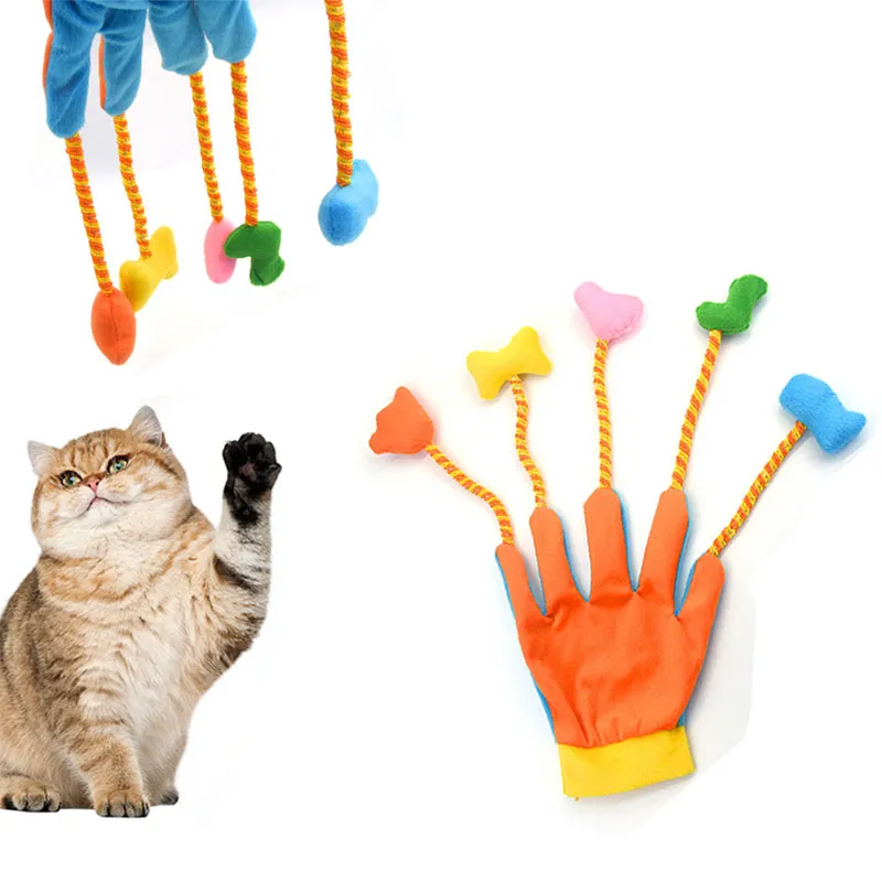 Cat toy glove fingers online