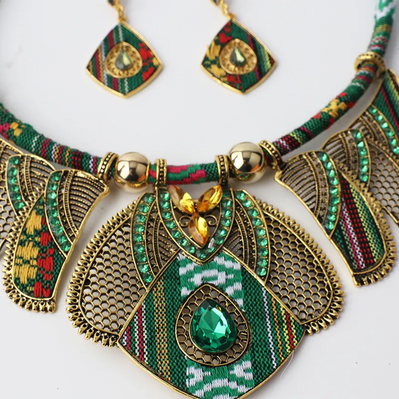 COLORFUL BLING Boho African Wooden Bead Statement Choker Necklace - Handmade Multi-Layer Collar For Women