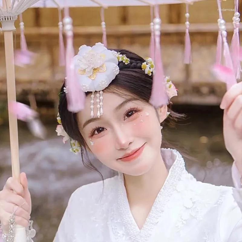 Elegant Korean Hanbok Hair Hoop for Women Traditional Crown Headpiece for Wedding Dress Accessories