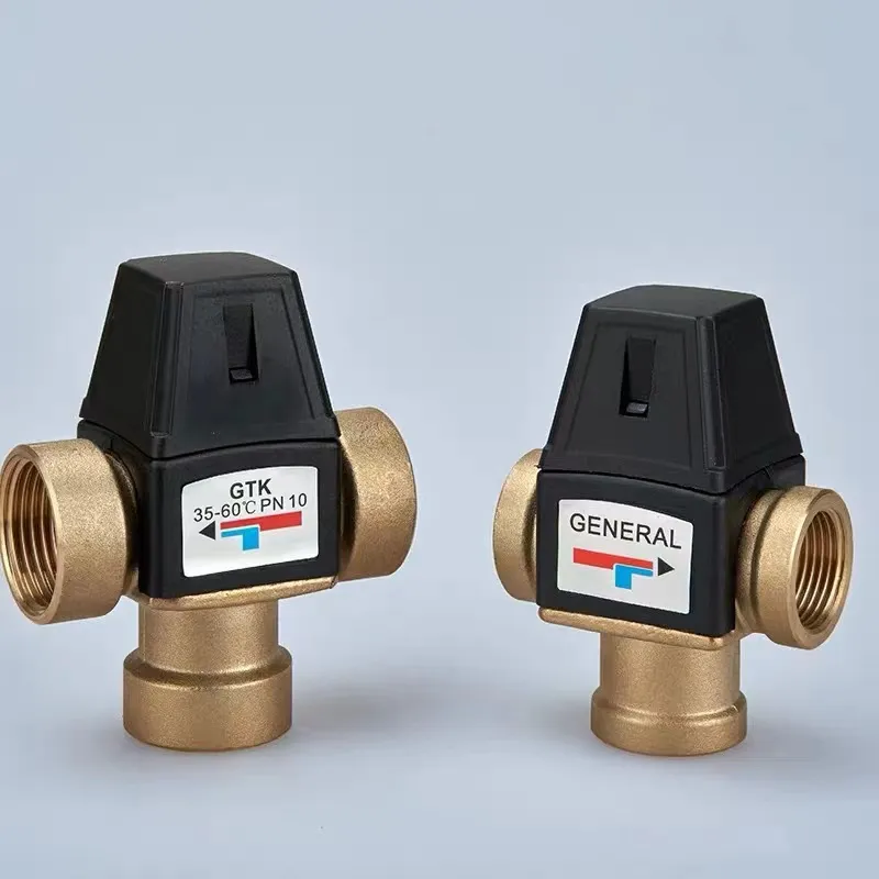 Thermostatic Mixing Valve,3 Way Mixing Valve Brass Mixing Valve Brass Mixing Valve 3 Way Dn20 Male Thread Thermostatic Valve For Solar Water Heater - View #13