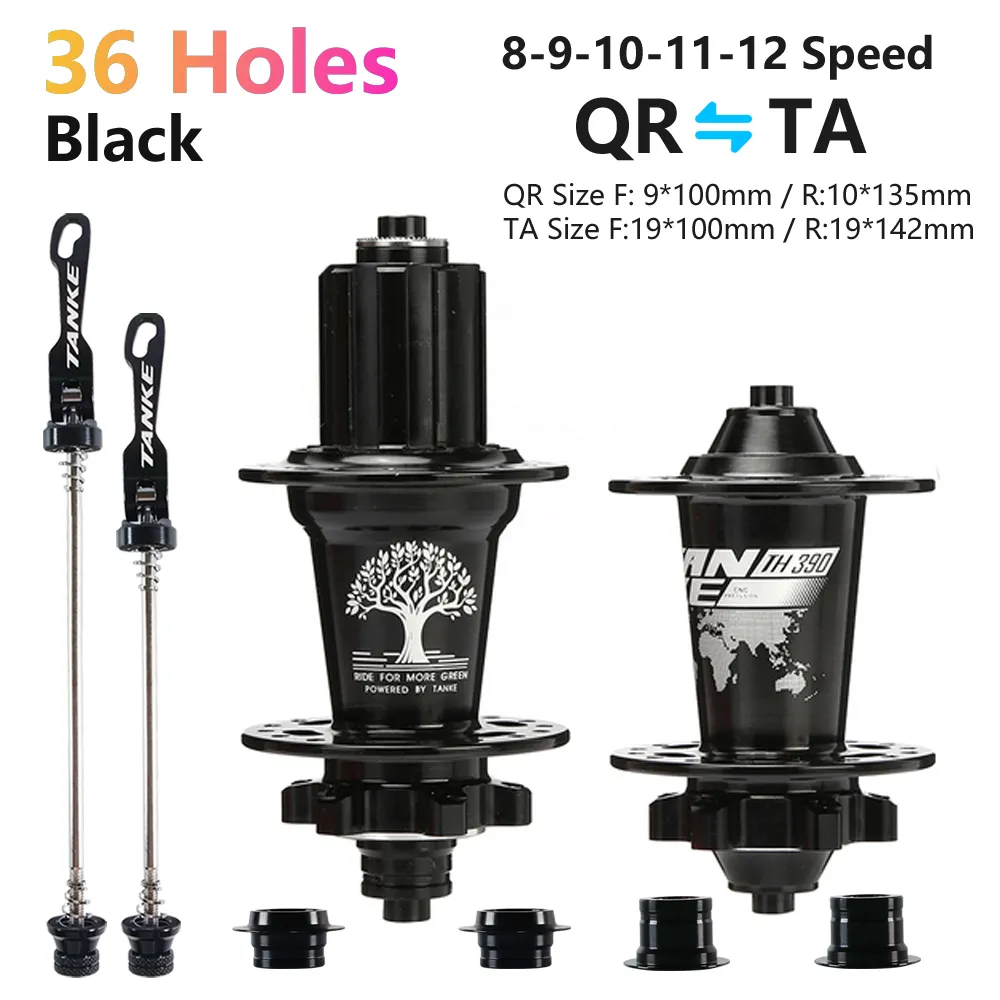 パーツ MTB TANKE 36mm - 160mm Travel TANKE MTB Hubs, Quick Release/Thru-Axle, 32/36H, Disc Brake