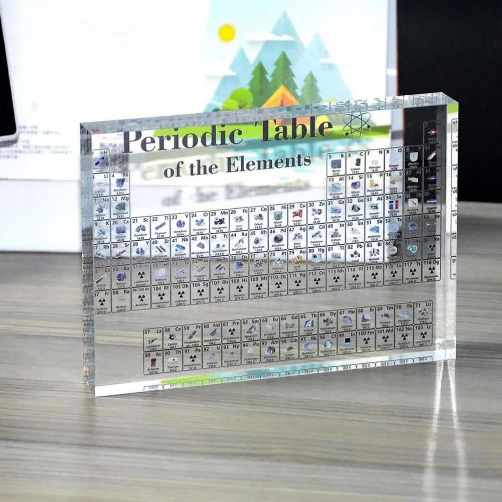 3D Printed Periodic Table | Transparent Acrylic Teaching Tool Precise ...
