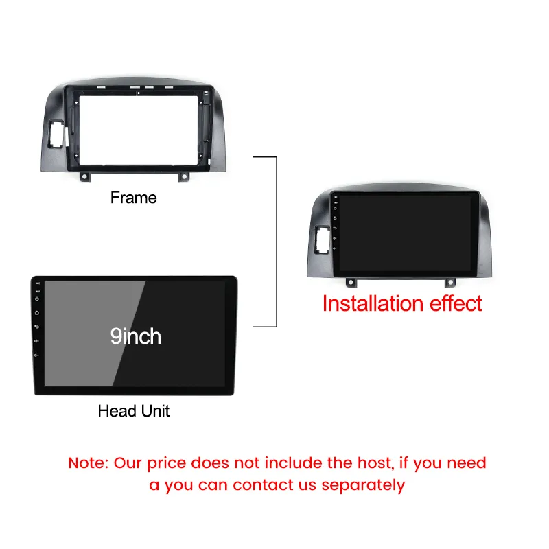 Single DIN Dash Kit For Hyundai Sonata 2006-2008 - Radio Installation Kit