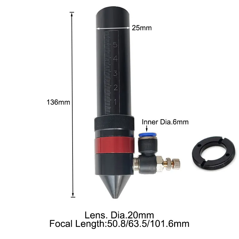 Strahlkombinierer-Set, 25 Mm Laserstrahlkombinierer + Spiegelhalterung + Roter Laserpointer For CO2-Lasergravur- Und Schneidemaschine(Set A