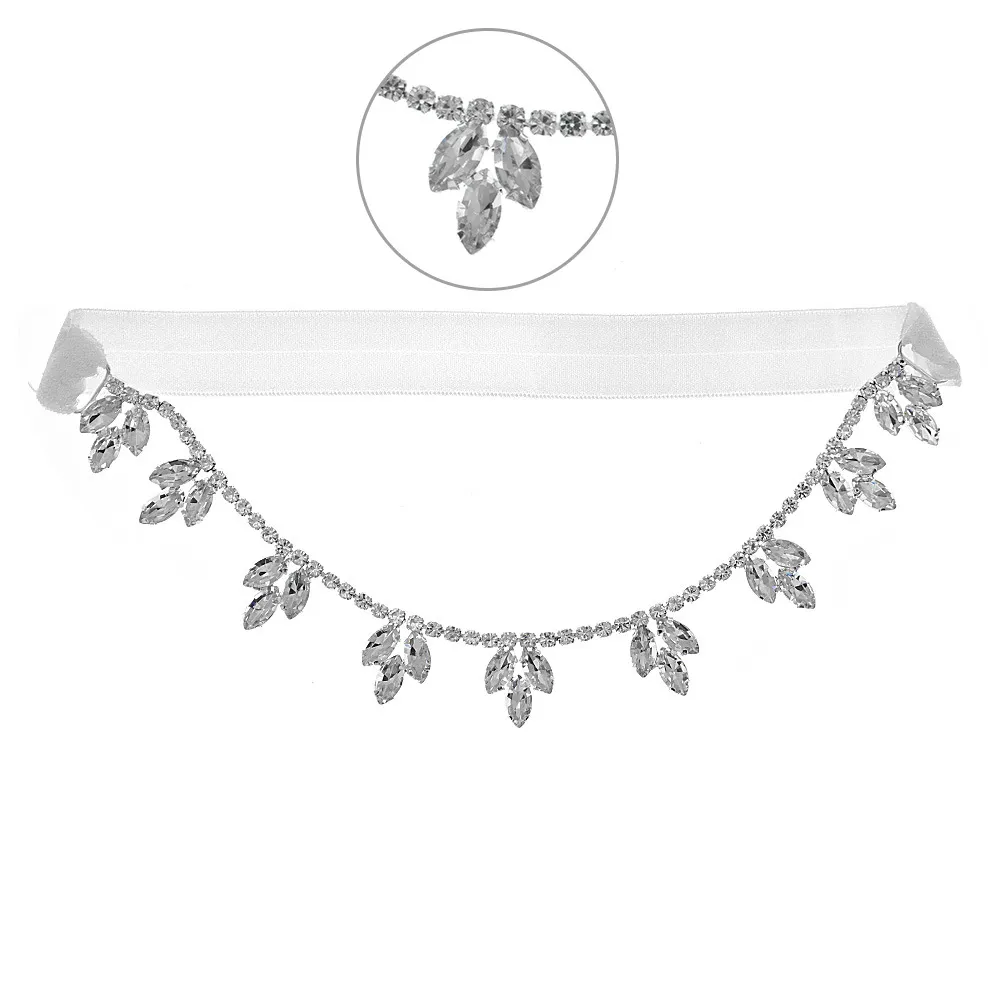 Bridal Metal Wedding Garter Belt Diamond-Cut Thigh Chain with Gemstone  Cluster from Dhgate Bridal Garters - price 15.04