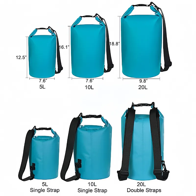 Save Big on Bulk Waterproof Rolltop Bag Waterproof Dry Bag Backpack 5L,  10L, 20L Floating Roll Top For Kayaking, Beach, Fishing, Boating, Swimming 