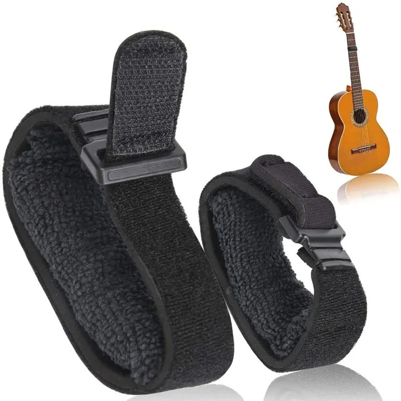 Silent Guitar Strap with Noise-Reducing Damper Wrap for