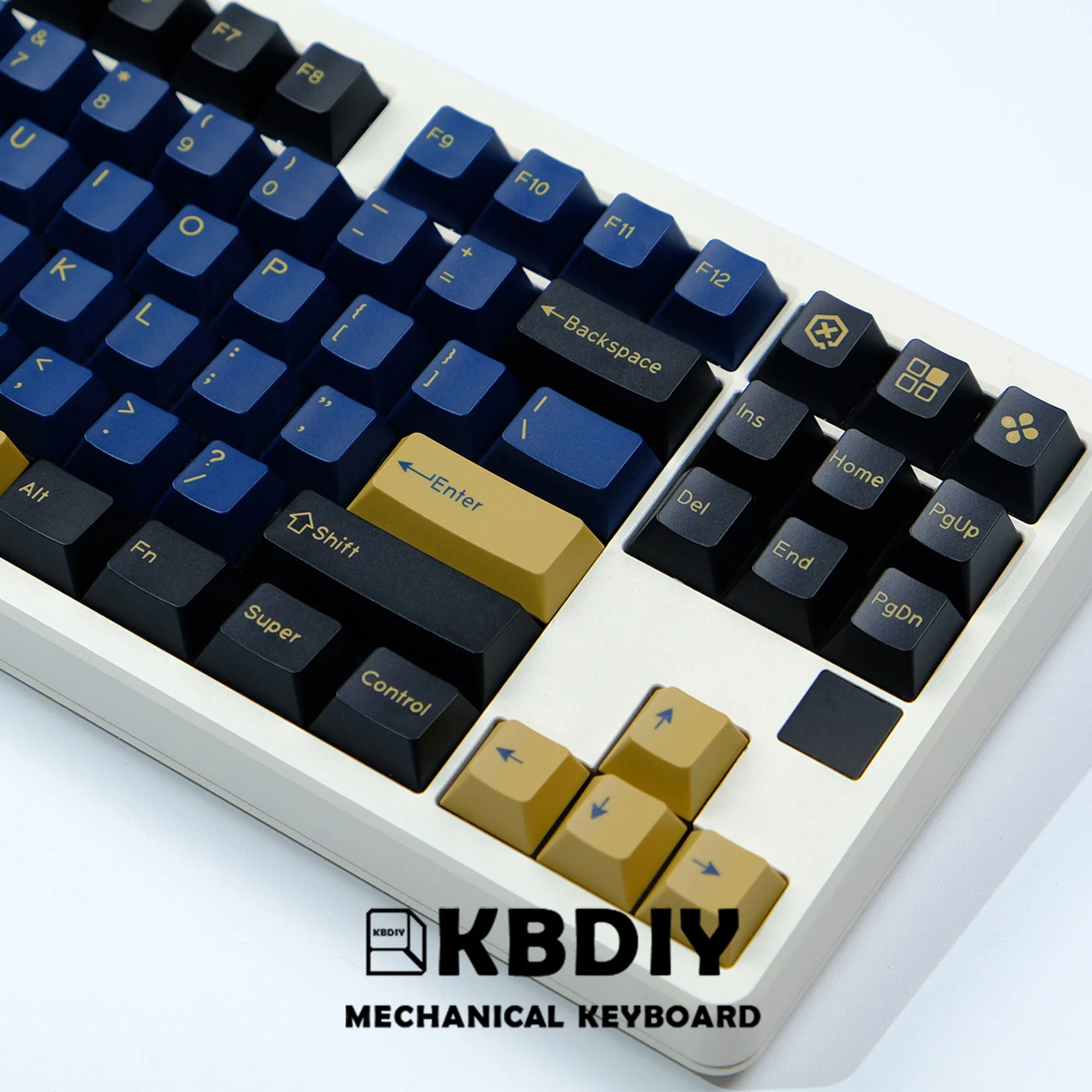 KBDiy 177-Key GMK Blue Samurai pbt keycaps for