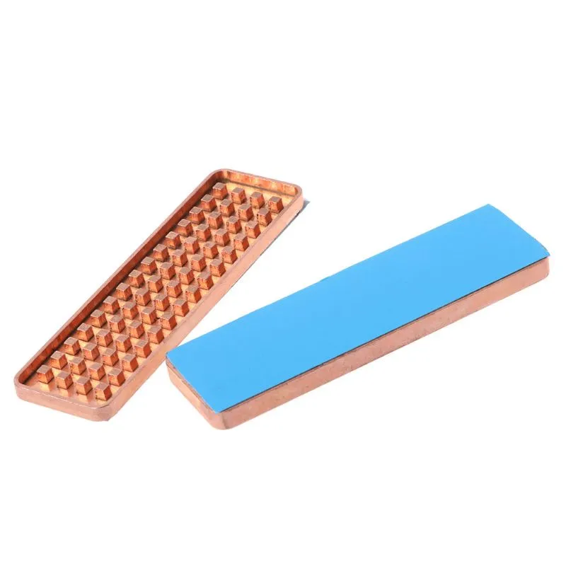 Sourcing Map M.2 2280 NVMe SSD Heatsink Cooler - Aluminum Alloy With Thermal Pad, 70x22x6mm, White