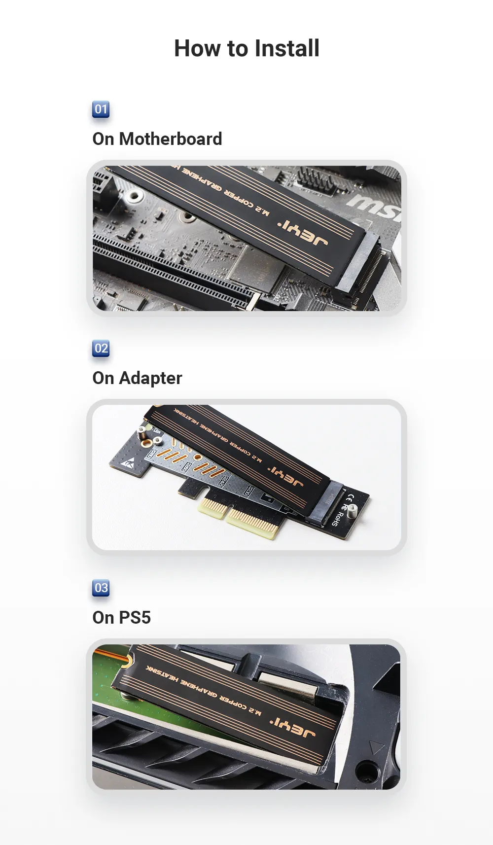 Graphene Radiator DHgate.com:2024 M.2 SSD Heatsink, Dual-Layer Graphene & Copper, Cooling ...