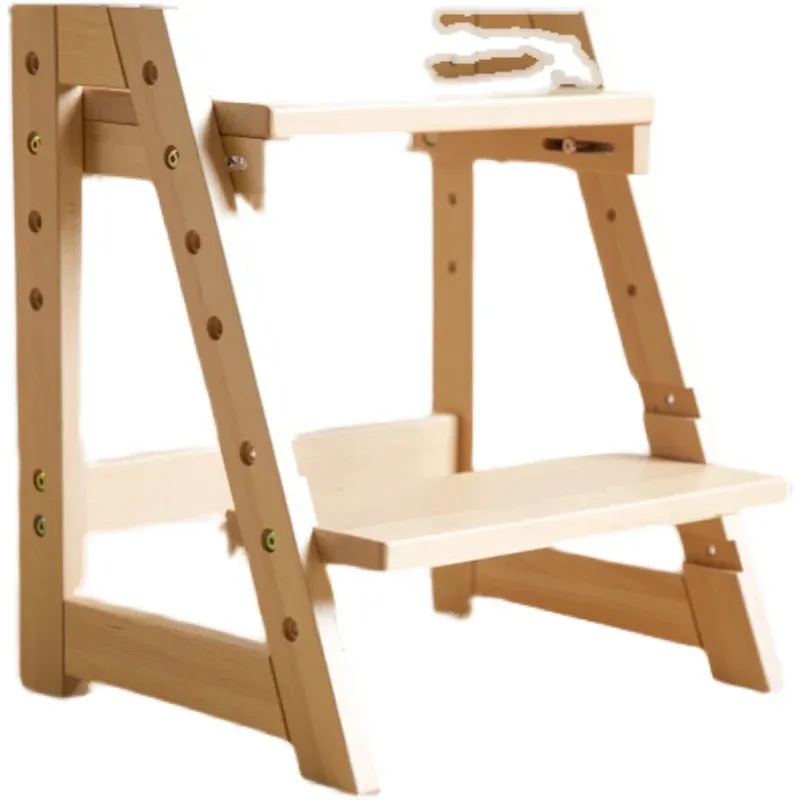 Childrens Multifunctional Solid Wood 2 Step Ladder Stool Sturdy Toddler Learning Tower For Kitchen And Bathroom From Homepro9 262.29 DHgate.Com