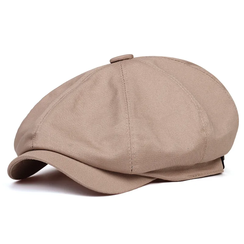 Octagonal Hat Vintage Stitched Newsboy Caps - Autumn/Winter Retro Beret Octagonal ...