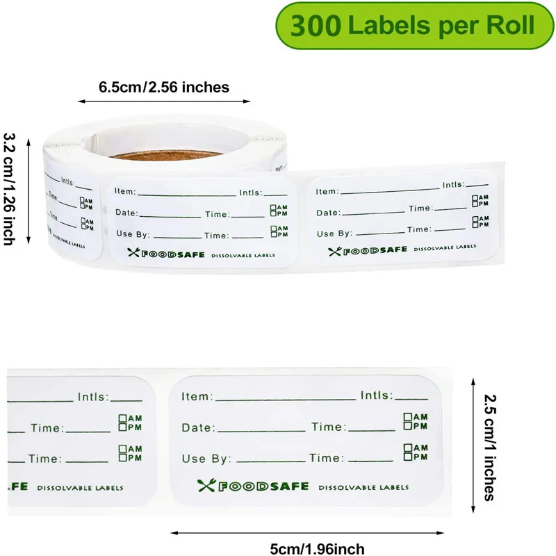 Food Storage Labels Adhesive Removable Food Date Stickers for Home ...