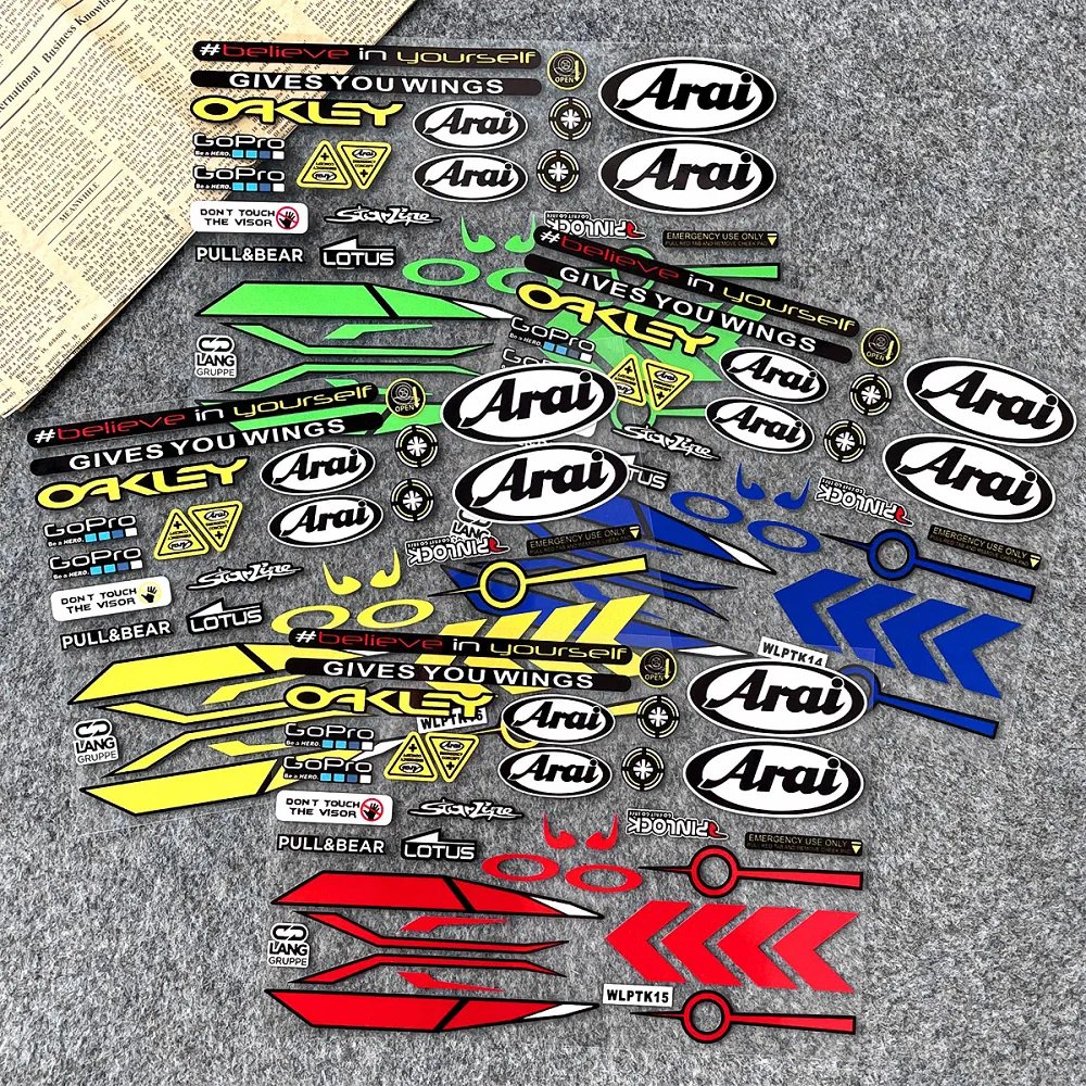 Mirai様♡専用ページです Motorcycle Helmet Stickers: Decals for Arai, HJC, BMW & More