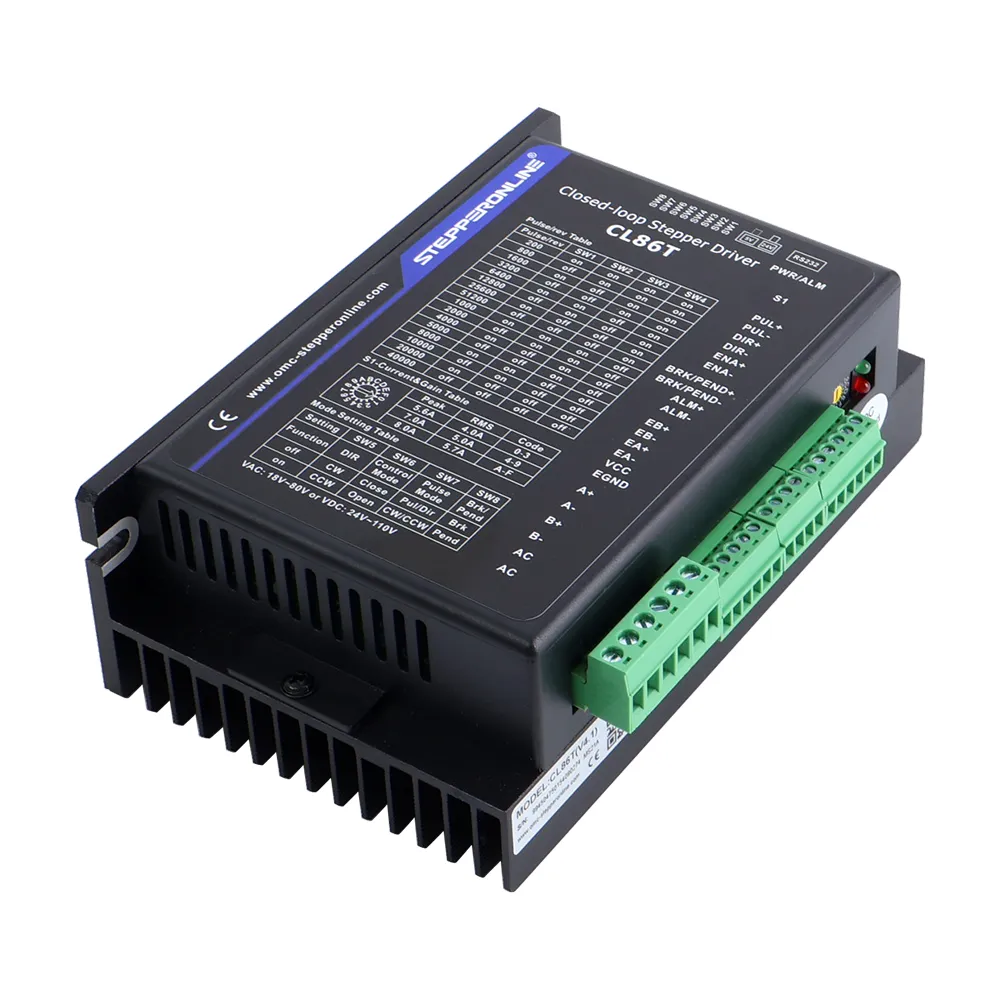 STEPPERONLINE CL86T Nema34 Closed Loop Stepper Motor Driver – 0~8.2A, 24-80VDC, Servo Type