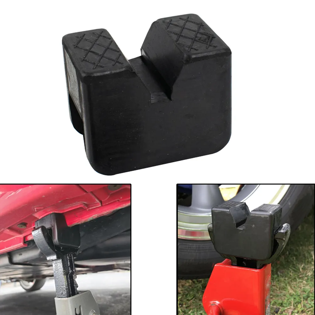 Rubber Pad for All-in-One Jack Stand in One Adapter Pinch Weld Saddle Bottle Jack with Slotted Frame Rail Car Lift Protector - 34
