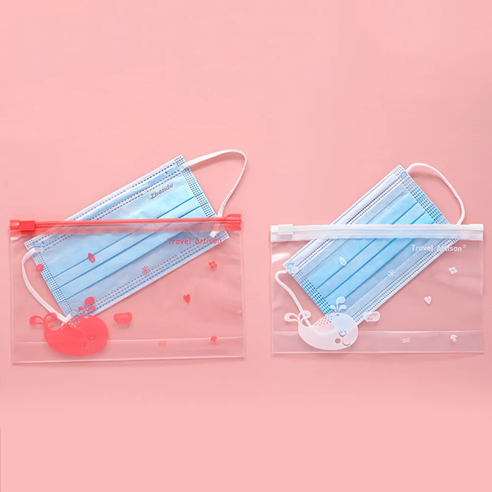 Set Portable Mask Storage Bags Facemask Holders Face Mask Storage Cases ...