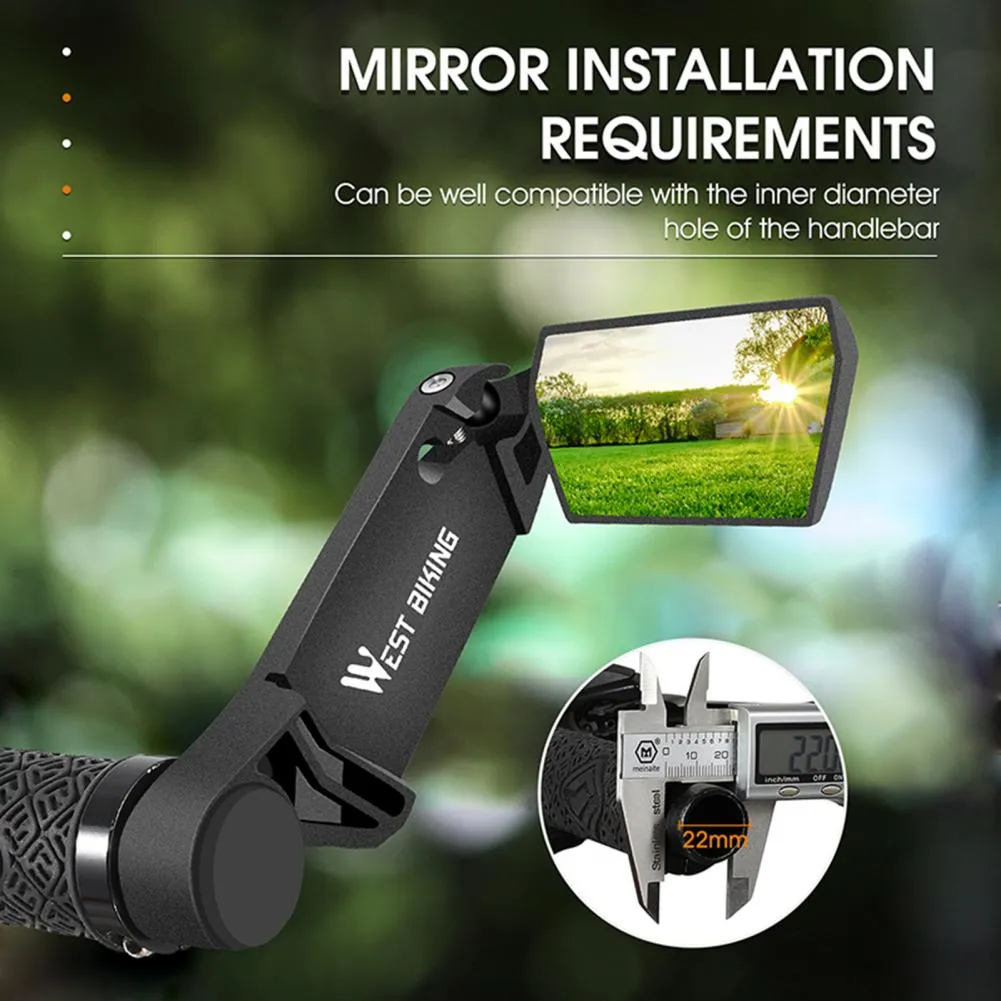 2024 Bike Rearview Mirror - Adjustable & Durable Bicycle Mirror for ...