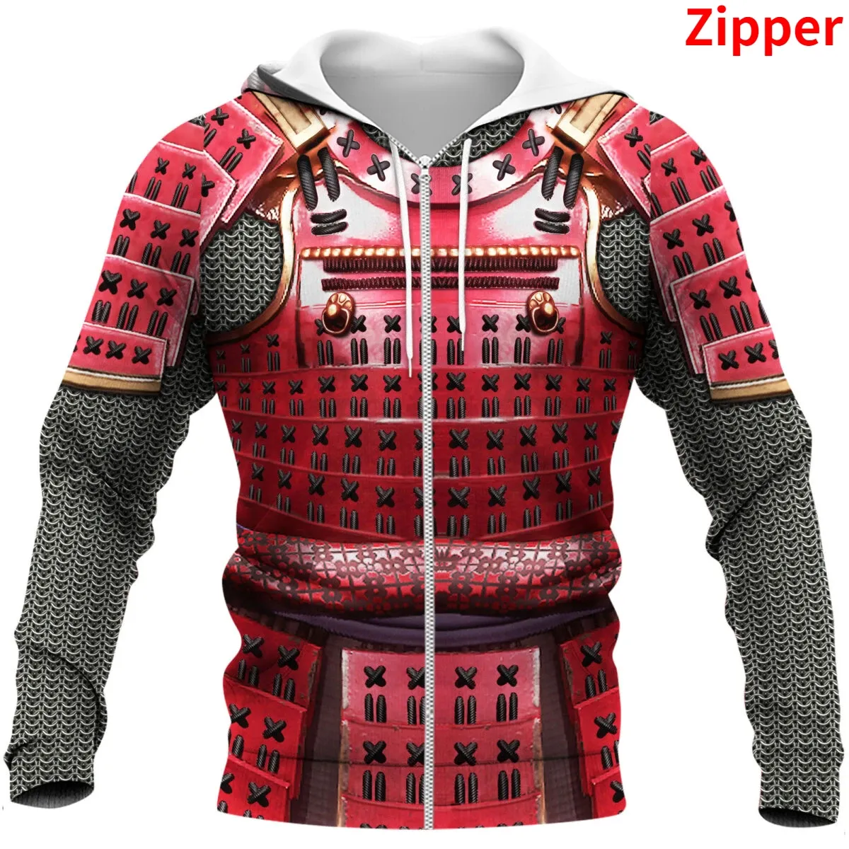 Puffer Jacket Samurai Armor Hoodie Samurai Sleveless Jacket OFF - Main Image