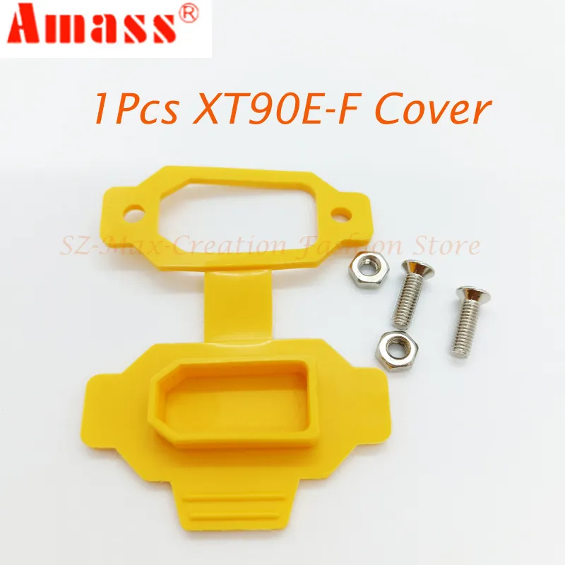 2Pcs Fixable XT90E-F Female Panel Mount Solder Socket, Gold Plated, 30A | With Dust Cover For Drone, RC Airplane, Lithium Battery