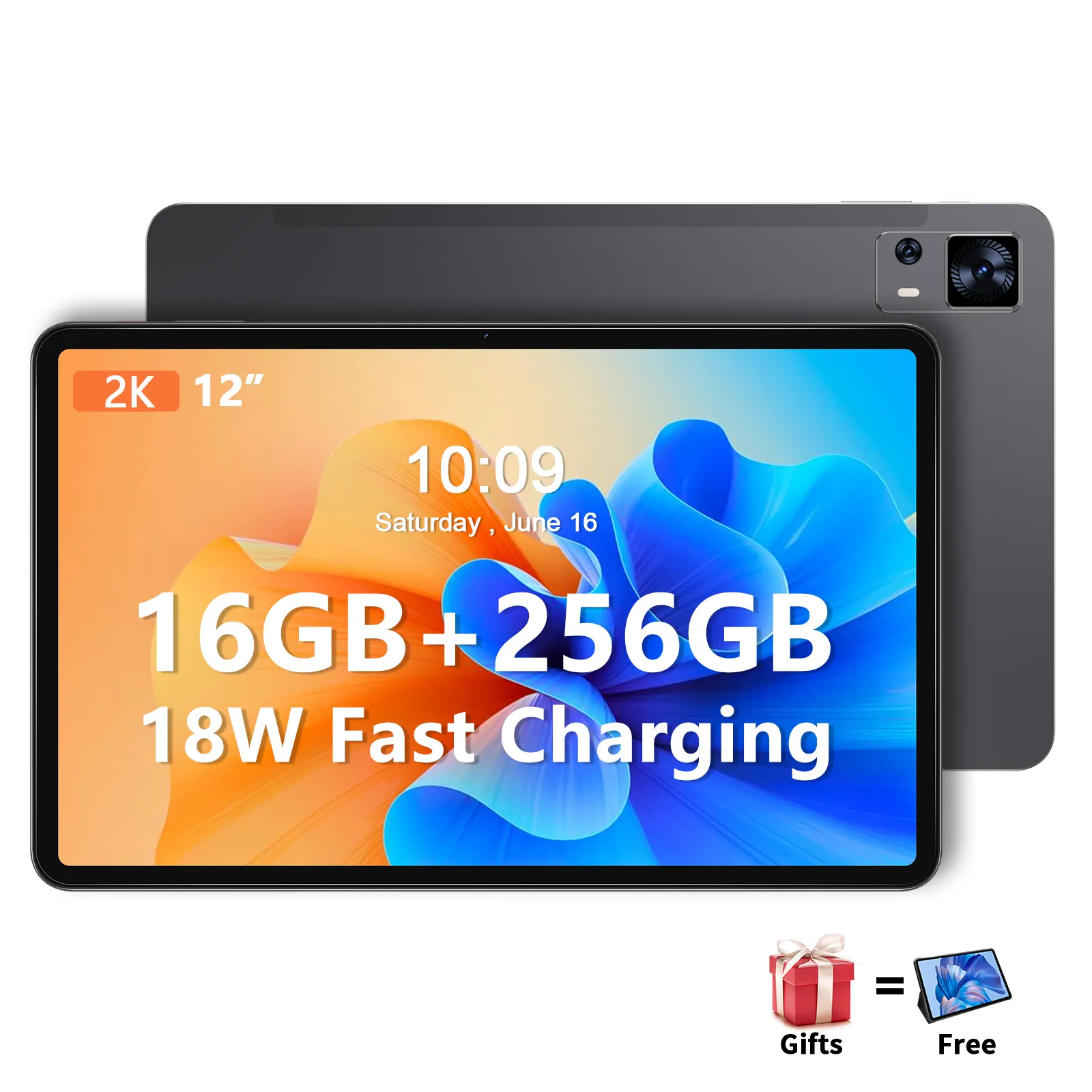 TAB16 12-inch 2K Tablet Android 13 2000x1200 FHD INCELL 16GB RAM 256GB ...