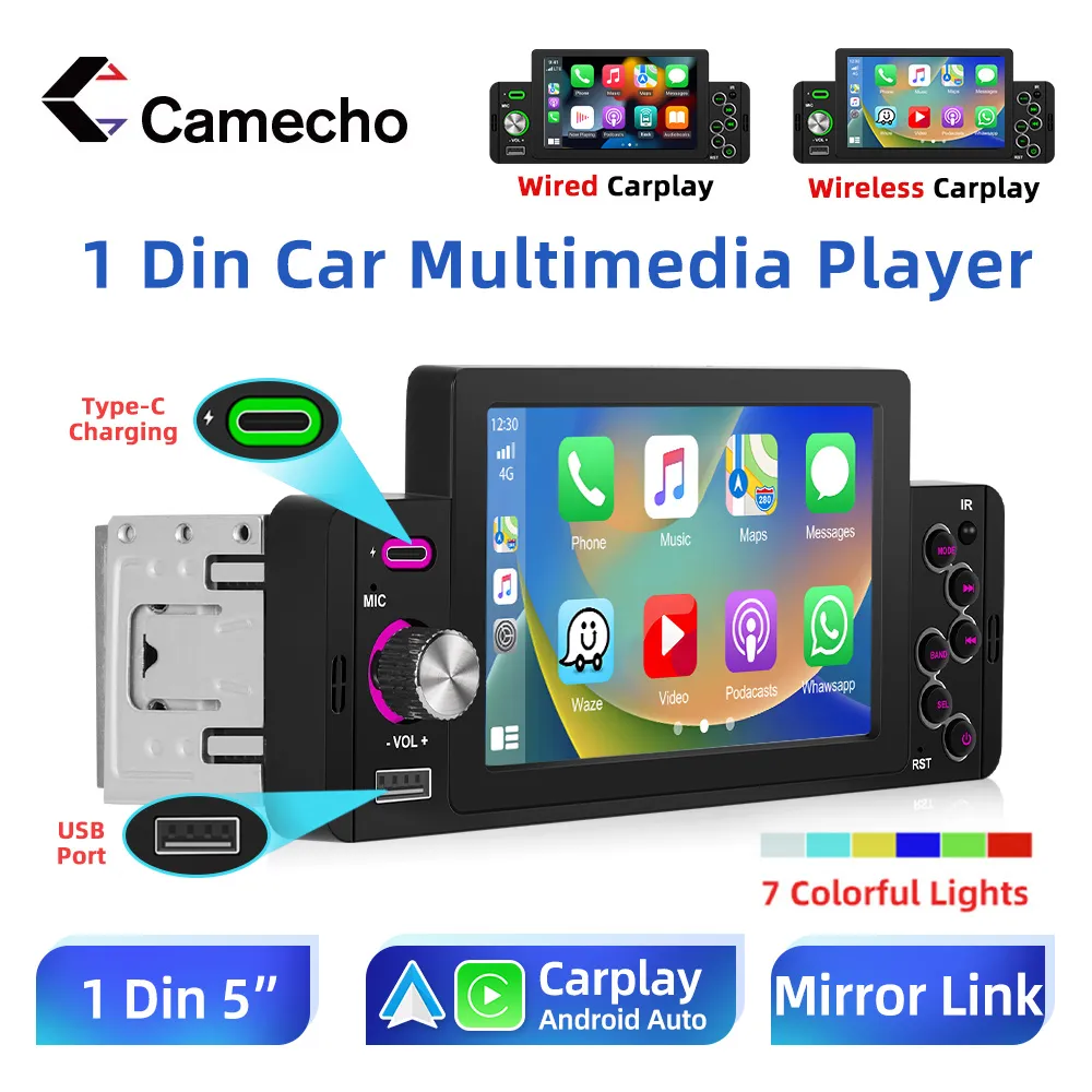 Autoradio Android 13 Pour Peugeot 207 (2008-2014) - 7 Pouces, CarPlay Sans Fil, GPS, Caméra De Recul