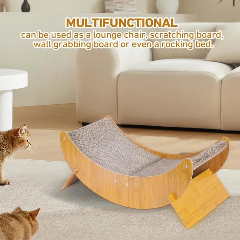 2-Pack Cardboard Cat Scratching Pads – Catnip Infused Scratch Lounge & Bed For Cats