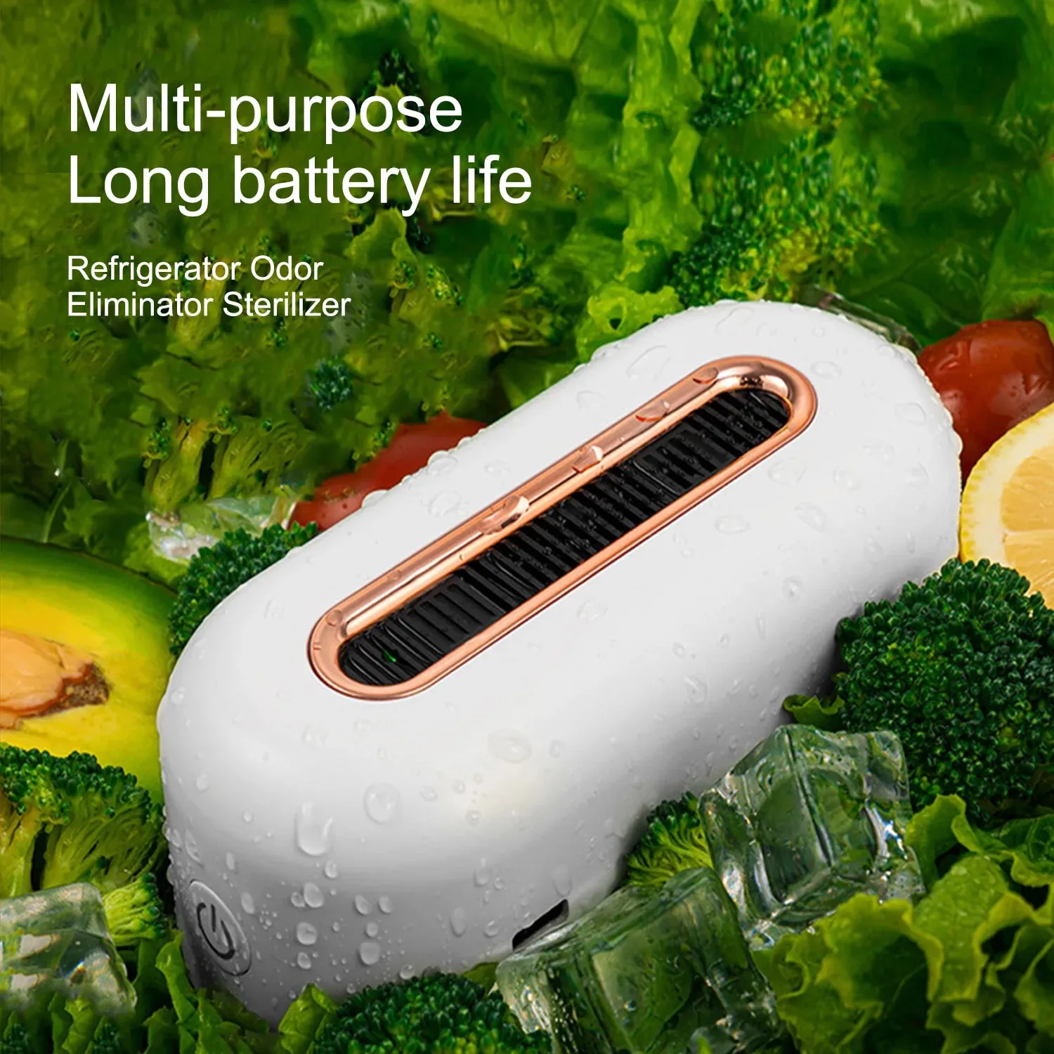 Mini USB Fridge Deodorizer - Reusable Odor Eliminator, Air Purifier for ...