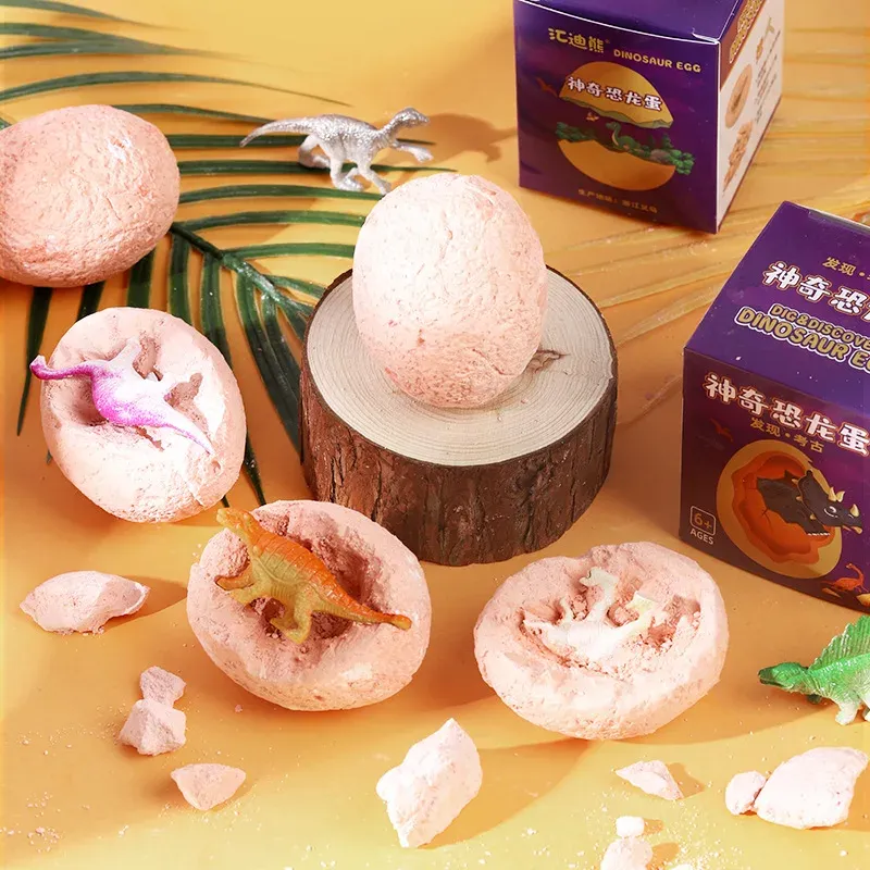 Dino Egg Excavation Kit - 6 Prehistoric Dinosaurs To Dig Up, STEM Archaeology Toy