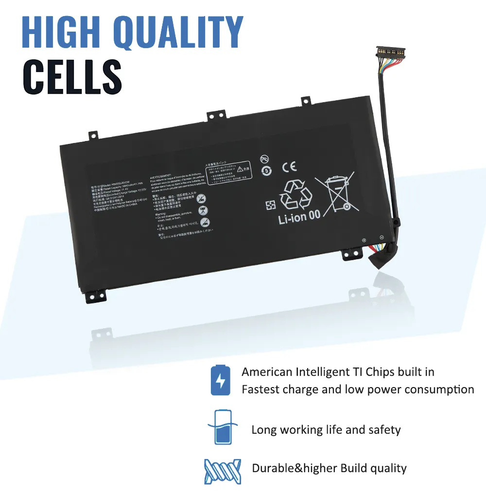 Batteria originale per laptop HB4593J6ECW da 11,4 V 41,7 Wh 3700 mAh per Huawei MateBook 13 2020 WRT-W19 WRT-WX9 WRT-W29 i7 HN-W19L  7