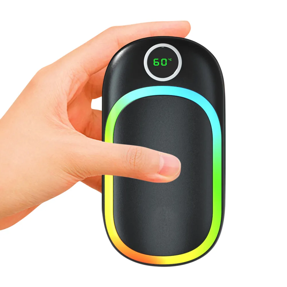 Rechargeable Hand Warmer & Power Bank – 3 Temperature Settings, Portable Heater