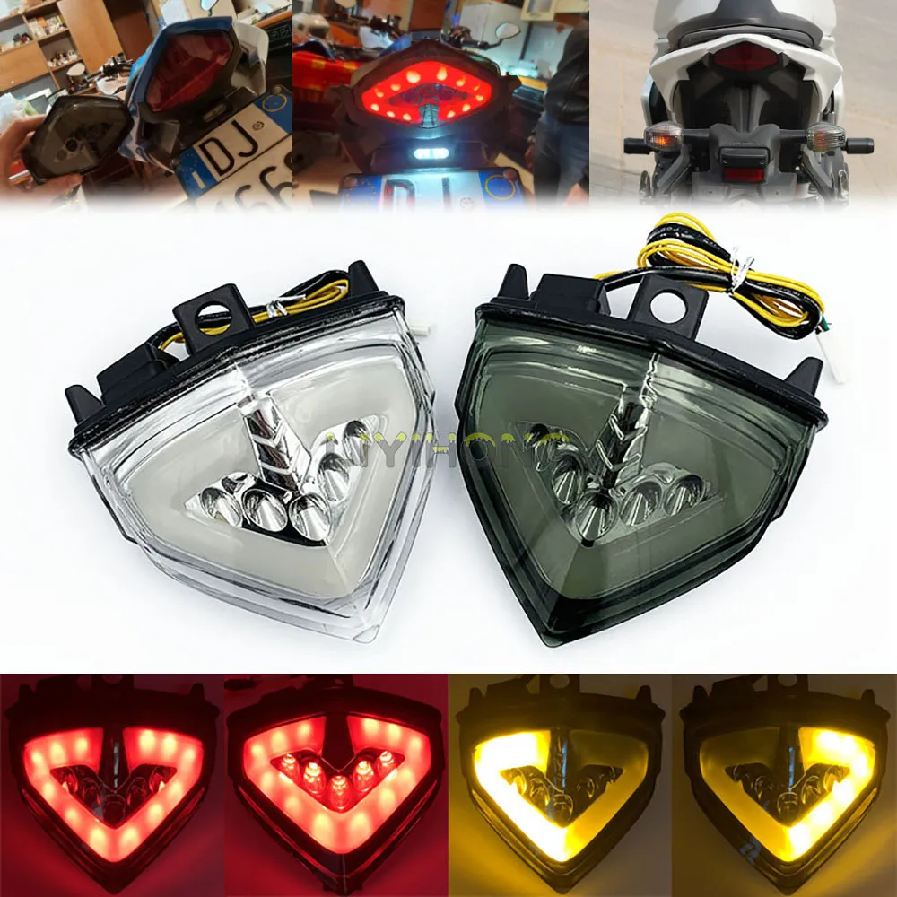 Honda CB CBR Integrated Turn Signals LED Brake Tail Light
